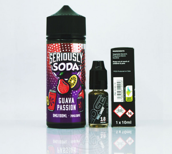 Doozy Seriously Soda Guava Passion 100ml 0mg без нікотину Doozy Seriously Soda Guava Passion 100ml 0mg без нікотину