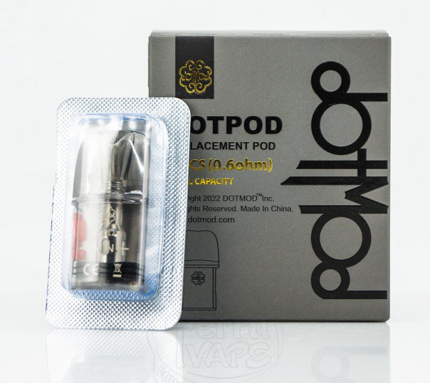 Картридж для многоразовой под-системы dotMod dotPod Nano / S / Pro / Lite 2ml Картридж для многоразовой под-системы dotMod dotPod Nano / S / Pro / Lite 2ml