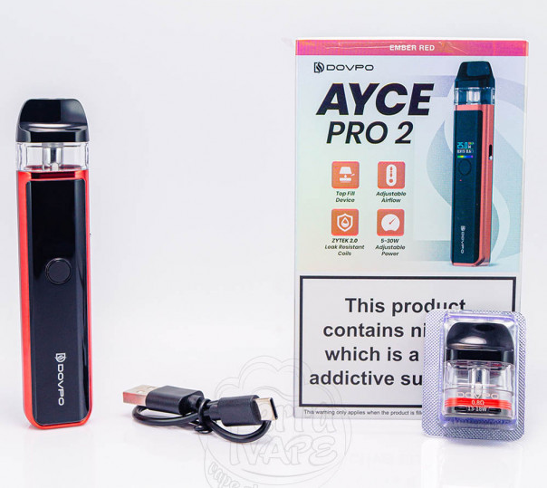 Dovpo Ayce Pro 2 Pod System Kit 1000mAh Ember Red Многоразовая POD система Dovpo Ayce Pro 2 Pod System Kit 1000mAh Ember Red Многоразовая POD система