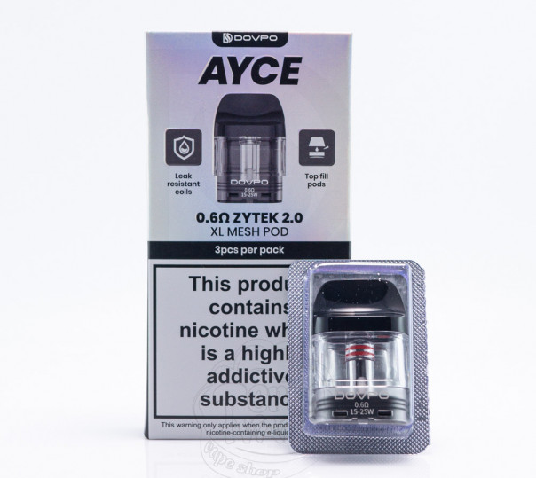 Картридж Dovpo Ayce ZYTEK 2.0 Mesh Pod Cartridge 3ml 0.6Ом для POD систем Ayce Pro 2 / Mini 2 / Lite Kit
