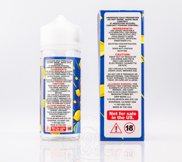 Candy King Organic Lemon Drops 110ml 1.5mg на органічному нікотині Candy King Organic Lemon Drops 110ml 1.5mg на органічному нікотині
