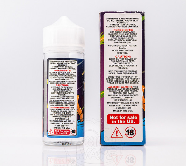 Candy King Organic Sour Worms 100ml 0mg без нікотину Candy King Organic Sour Worms 100ml 0mg без нікотину