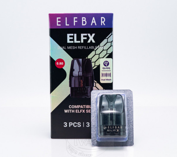 Картридж Elf Bar ELFX Pod Cartridge 3ml / 2ml для многоразовой POD системы ELFX / Pro / Ultra / Mini Pod Kit Картридж Elf Bar ELFX Pod Cartridge 3ml / 2ml для многоразовой POD системы ELFX / Pro / Ultra / Mini Pod Kit