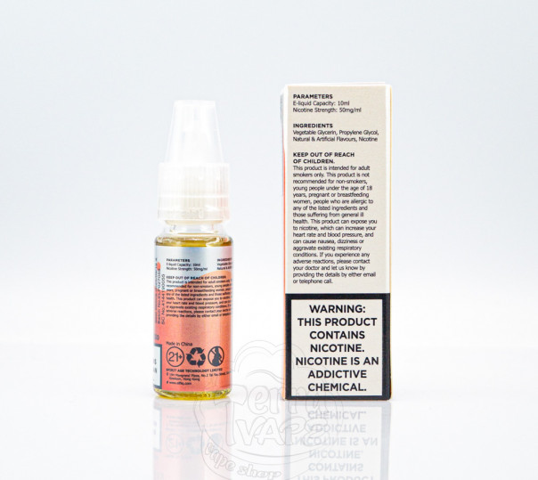 Elf Bar ElfLiq Salt Peach Ice 10ml 50mg від ELF BAR (оригінал) зі смаком персика Elf Bar ElfLiq Salt Peach Ice 10ml 50mg від ELF BAR (оригінал) зі смаком персика
