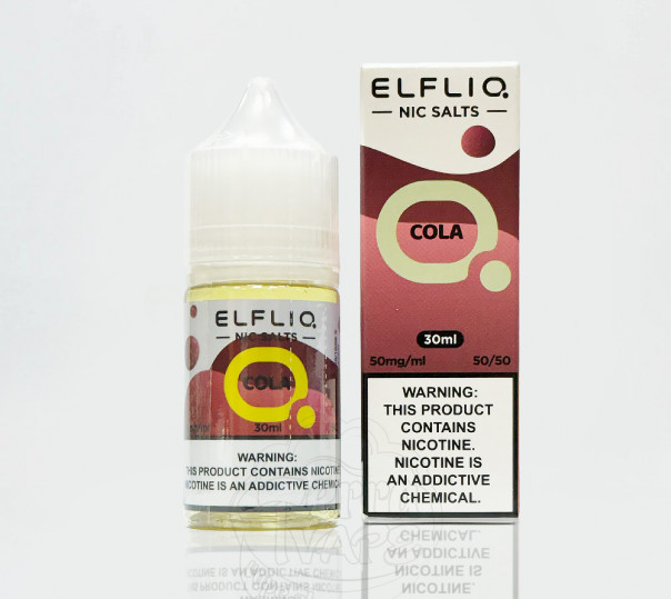 Elf Bar ElfLiq Salt Cola 30ml 50mg від ELF BAR (оригінал, набір компонентів) зі смаком коли