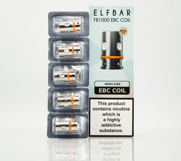 Испаритель EBC для многоразовой POD-системы Elf Bar FB1000 Pod Kit Испаритель EBC для многоразовой POD-системы Elf Bar FB1000 Pod Kit