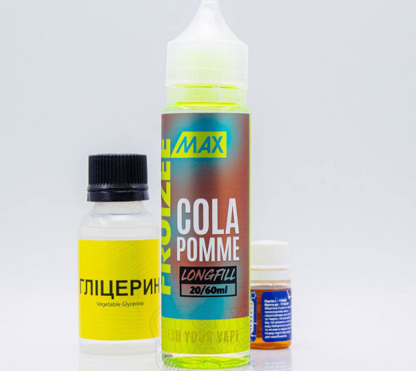 Рідина Fruizee Max Salt Cola, Pomme 60ml 50mg зі смаком яблука та коли (набір компонентів)