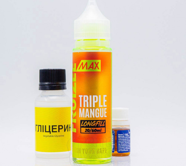Рідина Fruizee Max Salt Triple Mangue 60ml 50mg зі смаком манго з холодком (набір компонентів)
