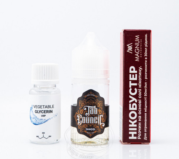 Жидкость Tab Council Salt Captain Coco 30ml 50mg со вкусом табачки с кокосом (набор компонентов)
