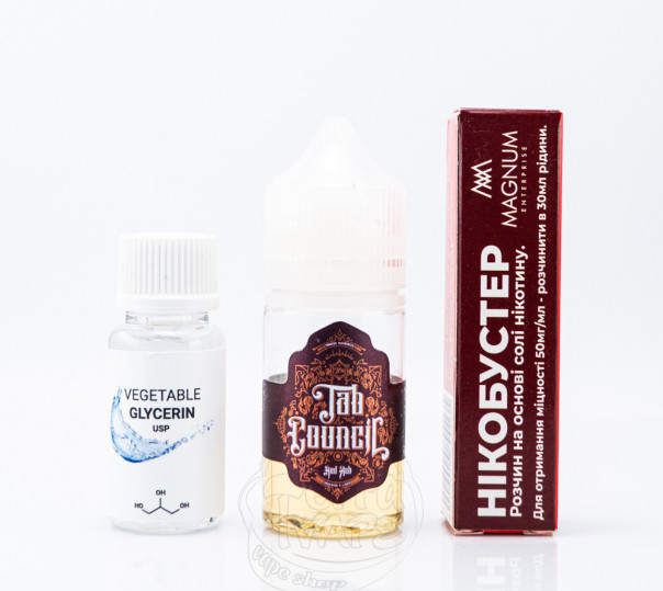 Жидкость Tab Council Salt Red Ash 30ml 0mg со вкусом табачки с вишней (набор компонентов)