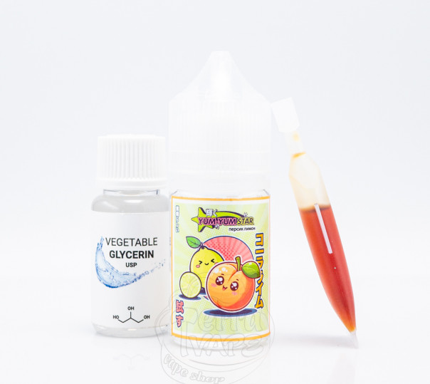 Жидкость Yum-Yum Star Salt Персик Лимон 30ml 25mg (набор компонентов)