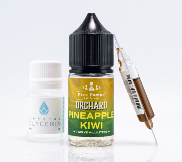 Рідина Five Pawns Orchard Blends Salt Pineapple Kiwi 30ml 50mg зі смаком ананаса та ківі (набір компонентів)
