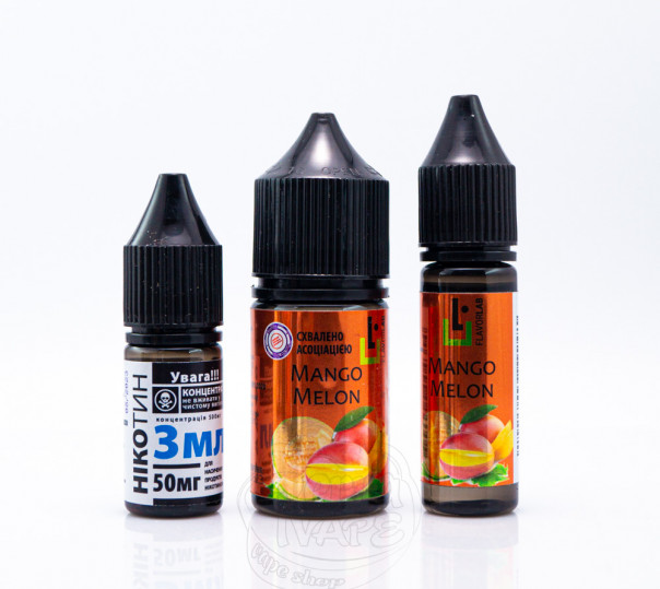 Жидкость Aroma Max Salt Mango Melon 30ml 50mg со вкусом манго и дыни (набор компонентов)