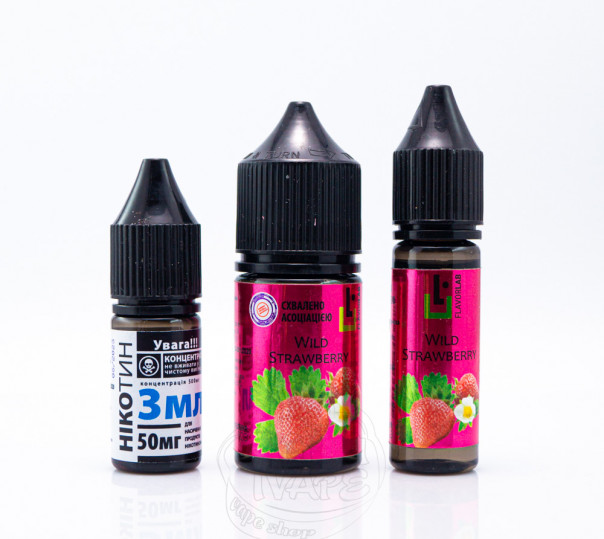 Жидкость Aroma Max Salt Wild Strawberry 30ml 50mg со вкусом земляники (набор компонентов)