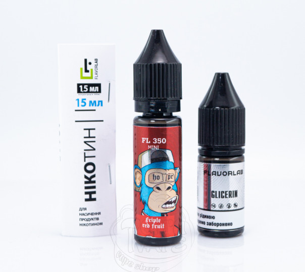 Жидкость Flavorlab FL350 Mini Salt Triple Red Fruit 15ml 50mg со вкусом красных ягод (набор компонентов)