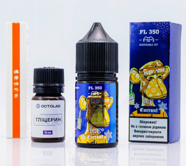 Жидкость Flavorlab FL350 Salt Currant ICE 30ml 50mg со вкусом черной смородины с холодком (набор компонентов)
