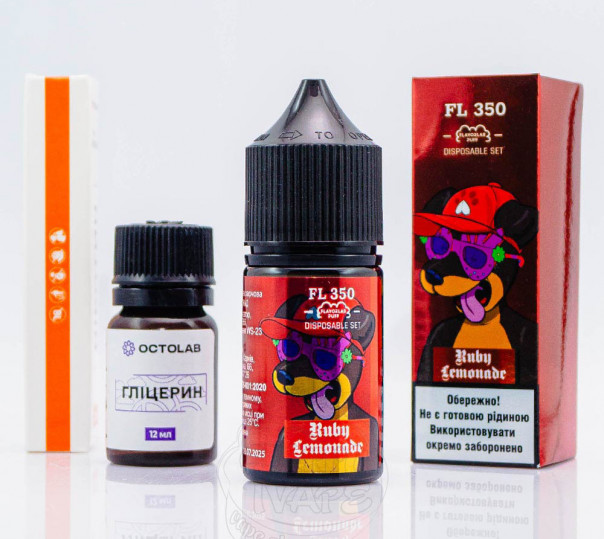 Жидкость Flavorlab FL350 Salt Ruby Lemonade 30ml 50mg со вкусом лимонада с холодком (набор компонентов)