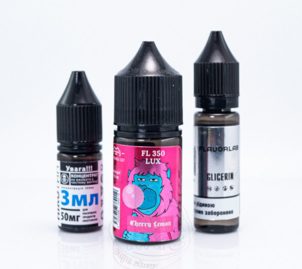 Рідина Flavorlab FL350 LUX Salt Cherry Lemon 30ml 50mg зі смаком вишні та лимону (набір компонентів)