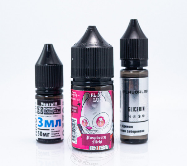 Рідина Flavorlab FL350 LUX Salt Raspberry Litchi 30ml 50mg зі смаком малини та лічі (набір компонентів)