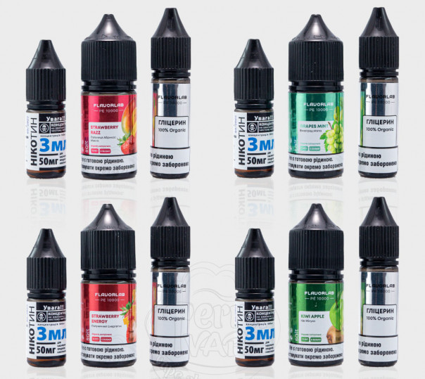 Рідина FlavorLab PE 10000 Salt 30ml (набір компонентів) Рідина FlavorLab PE 10000 Salt 30ml (набір компонентів)