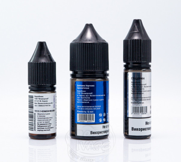 Рідина FlavorLab PE 10000 Salt Blueberry Lemon Mix 30ml 50mg (набір компонентів) Рідина FlavorLab PE 10000 Salt Blueberry Lemon Mix 30ml 50mg (набір компонентів)
