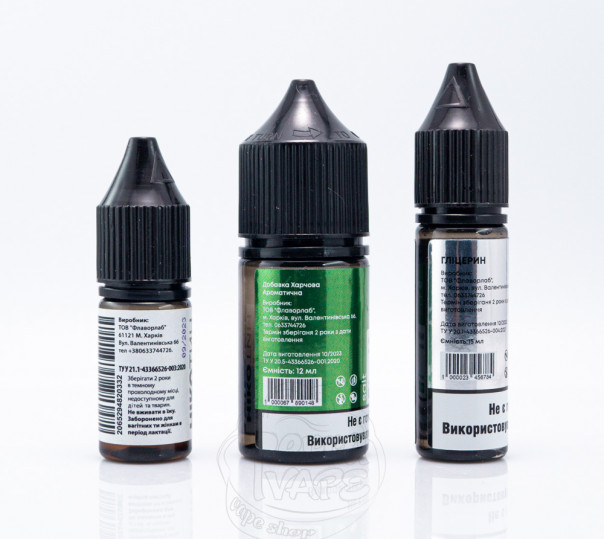 Рідина FlavorLab PE 10000 Salt Kiwi Apple 30ml 50mg (набір компонентів) Рідина FlavorLab PE 10000 Salt Kiwi Apple 30ml 50mg (набір компонентів)