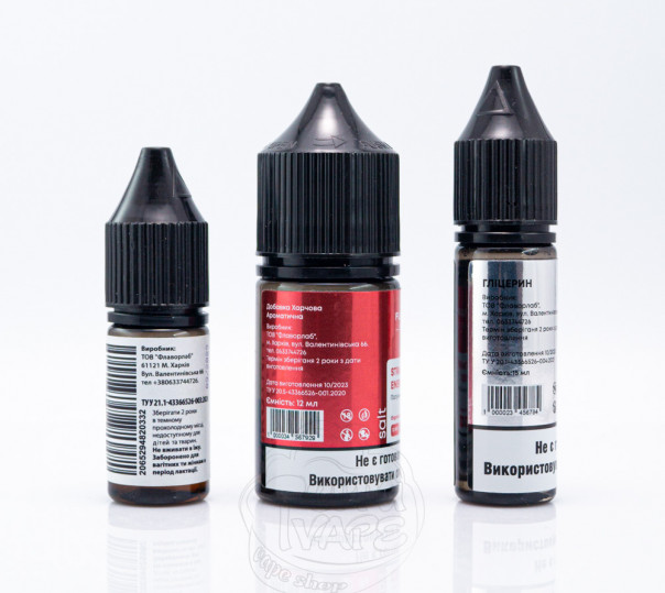 Рідина FlavorLab PE 10000 Salt Strawberry Energy 30ml 50mg (набір компонентів) Рідина FlavorLab PE 10000 Salt Strawberry Energy 30ml 50mg (набір компонентів)