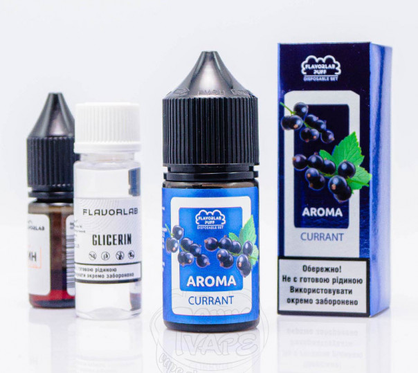 Жидкость Flavorlab Puff Salt Currant 30ml 50mg со вкусом смородины (набор компонентов)