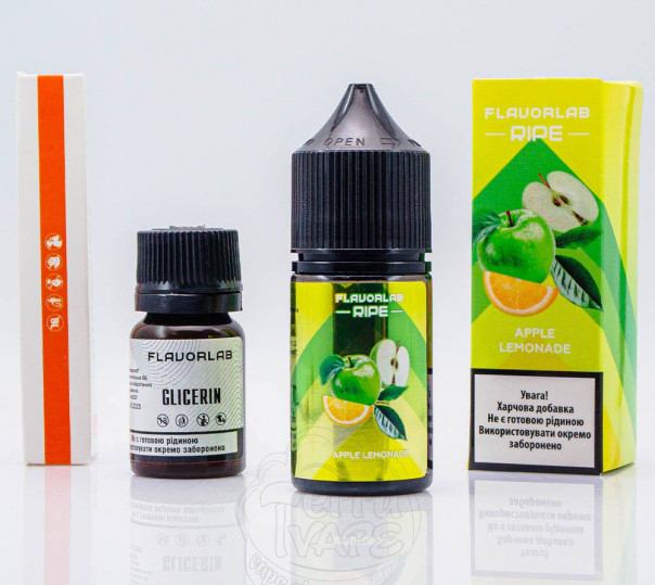 Рідина Flavorlab Ripe Salt Apple Lemonade 30ml 50mg зі смаком яблучного лимонаду (набір компонентів)