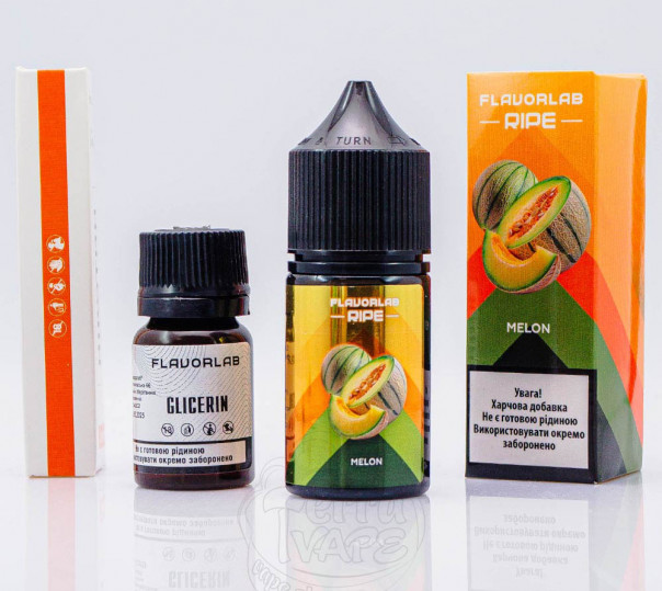 Рідина Flavorlab Ripe Salt Melon 30ml 50mg зі смаком дині (набір компонентів)