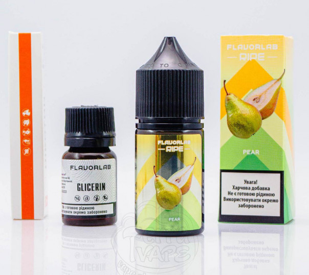 Рідина Flavorlab Ripe Salt Pear 30ml 50mg зі смаком груші (набір компонентів)