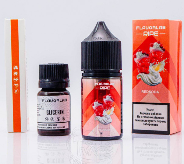 Рідина Flavorlab Ripe Salt Redsoda 30ml 50mg зі смаком содової із червоними ягодами (набір компонентів)