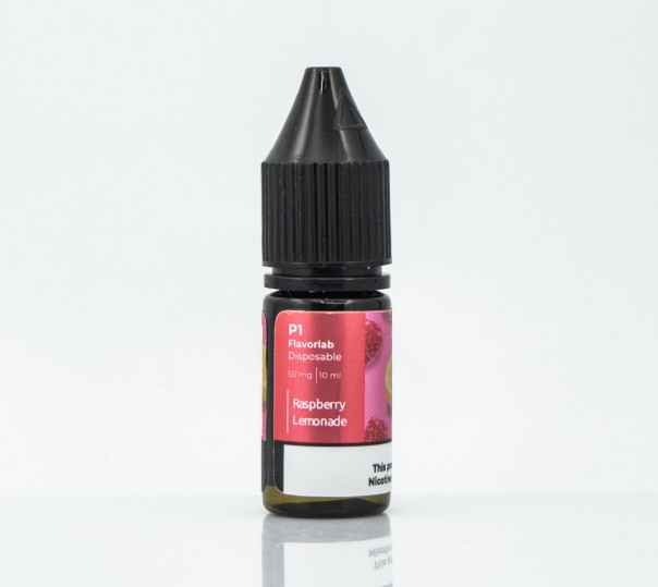 Жидкость Flavorlab P1 Salt Raspberry Lemonade 10ml 50mg на солевом никотине со вкусом малинового лимонада