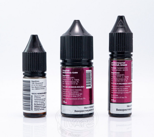 Рідина Love It Salt Blueberry Cherry 30ml 50mg (набір компонентів) Рідина Love It Salt Blueberry Cherry 30ml 50mg (набір компонентів)