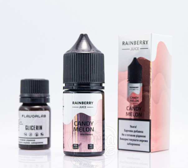 Жидкость FlavorLab Rainberry Juice Salt Candy Melon 30ml 50mg со вкусом леденцов и дыни (набор компонентов)