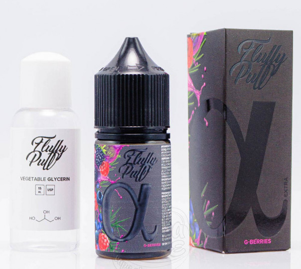 Рідина Fluffy Puff Alpha Salt G-Berries 30ml 25mg зі смаком ягід (набір компонентів)