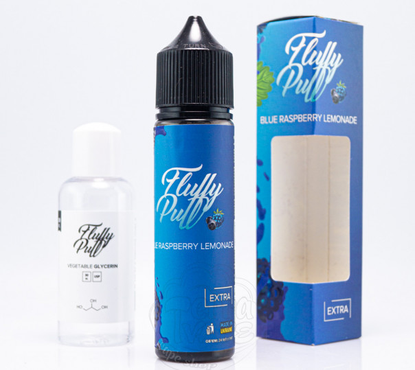 Рідина Fluffy Puff Salt Blue Raspberry Lemonade 60ml 25mg (набір компонентів)