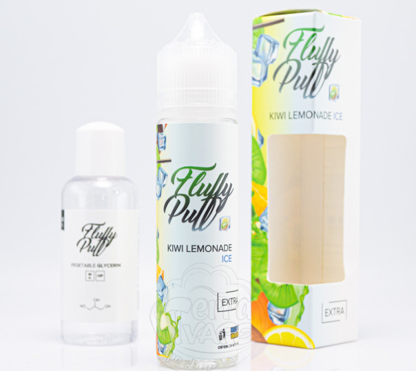 Рідина Fluffy Puff Salt Kiwi Lemonade Ice 60ml 0mg (набір компонентів)