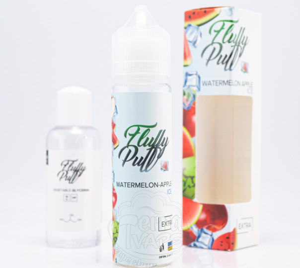 Рідина Fluffy Puff Salt Watermelon Apple Ice 60ml 0mg (набір компонентів)