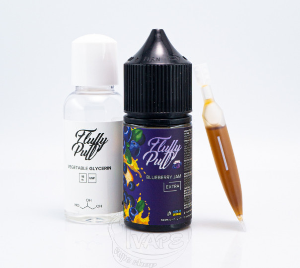 Рідина Fluffy Puff Salt Blueberry Jam 30ml 0mg (набір компонентів)