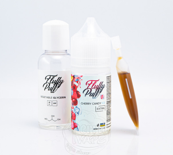 Рідина Fluffy Puff Salt Cherry Candy Ice 30ml 0mg (набор компонентов)