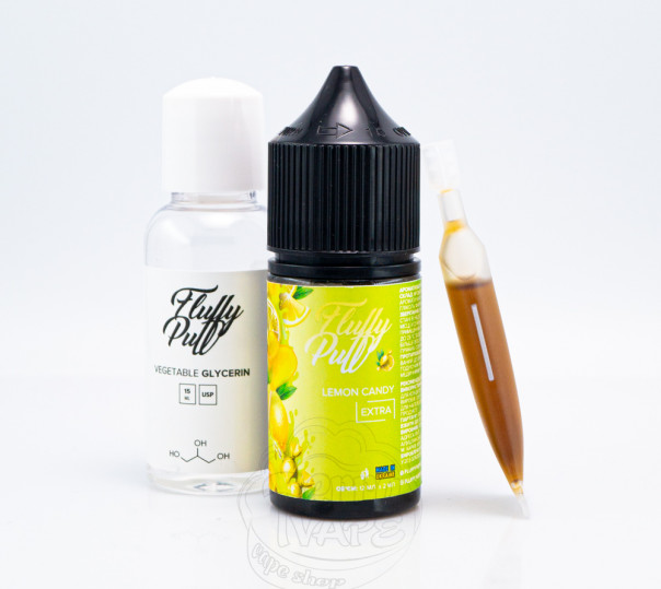Жидкость Fluffy Puff Salt Lemon Candy 30ml 0mg (набор компонентов)