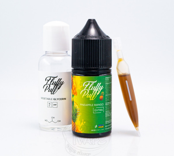 Жидкость Fluffy Puff Salt Pineapple Mango 30ml 25mg (набор компонентов)