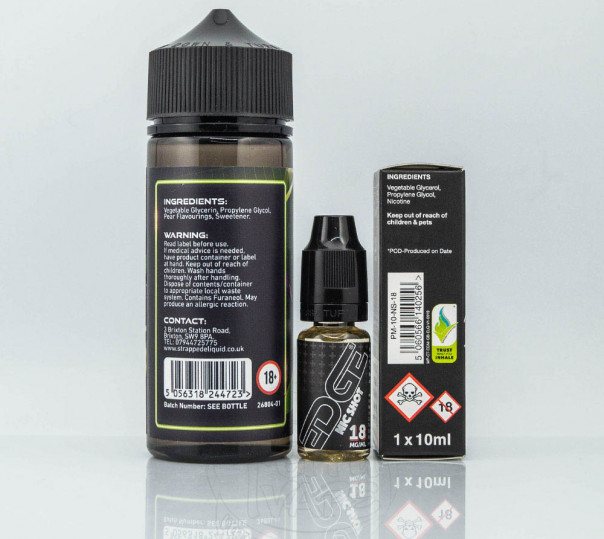 Жидкость FOMO Organic Blackcurrant Pear Sour 110ml 1.5mg на органическом никотине со вкусом смородины и груши