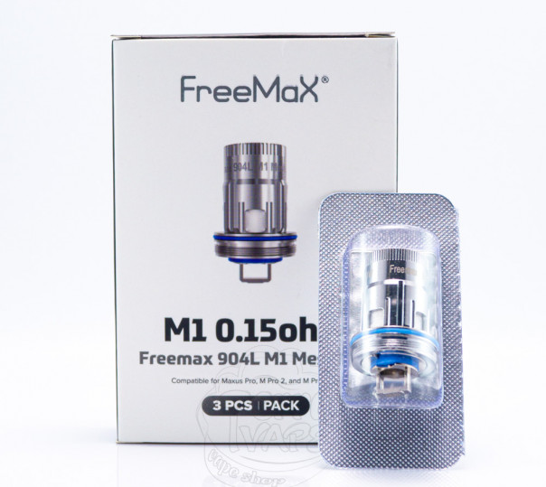 Випаровувач Freemax 904L M Mesh Coil M1 0.15Ом для M Pro/2/3, Fireluke/Pro, Mesh Pro, Maxus Pro Tank