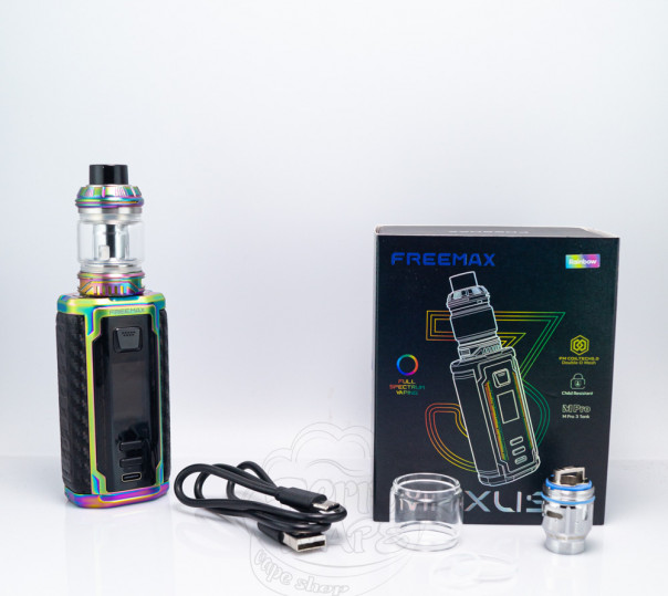 Freemax Maxus 3 200W Box Mod Kit c баком M Pro 3 Tank Atomizer 5ml Rainbow Стартовый набор Freemax Maxus 3 200W Box Mod Kit c баком M Pro 3 Tank Atomizer 5ml Rainbow Стартовый набор