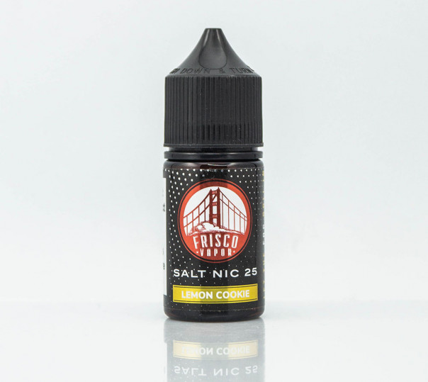 Рідина Frisco Vapor Salt Lemon Cookie 30ml 25mg на сольовому нікотині зі смаком лимонного печива