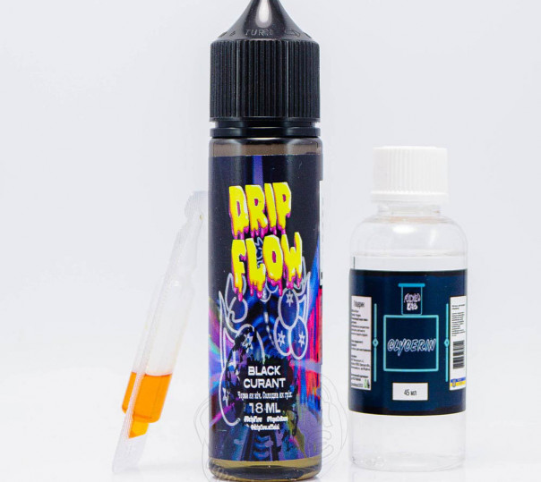 Жидкость Drip Flow Organic Black Curant 60ml 3mg со вкусом черной смородины (набор компонентов)
