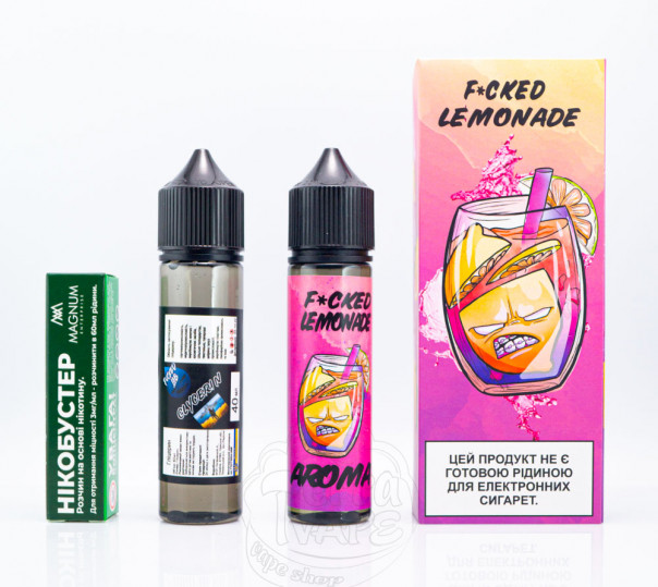 Рідина Fucked Organic Pink Lemonade 60ml 0mg зі смаком рожевого лимонаду (набір компонентів)