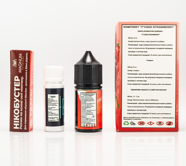 Рідина Fucked Salt Strawberry 30ml 0mg зі смаком полуниці (набір компонентів) Рідина Fucked Salt Strawberry 30ml 0mg зі смаком полуниці (набір компонентів)